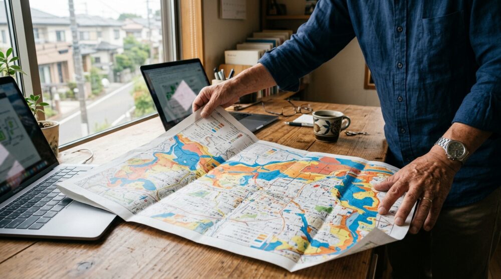 大網白里のハザードマップは何種類？確認方法