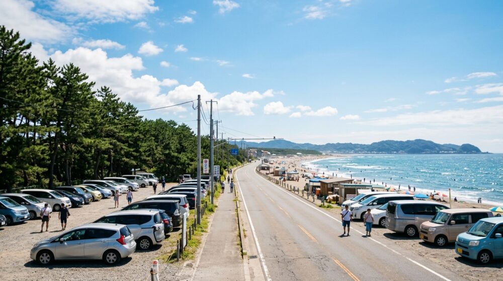 白里海岸へのアクセスと駐車場ガイド