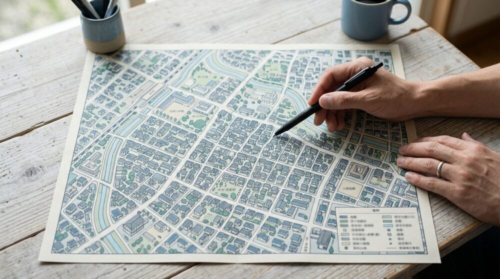 大網白里の地区別・収集曜日の調べ方