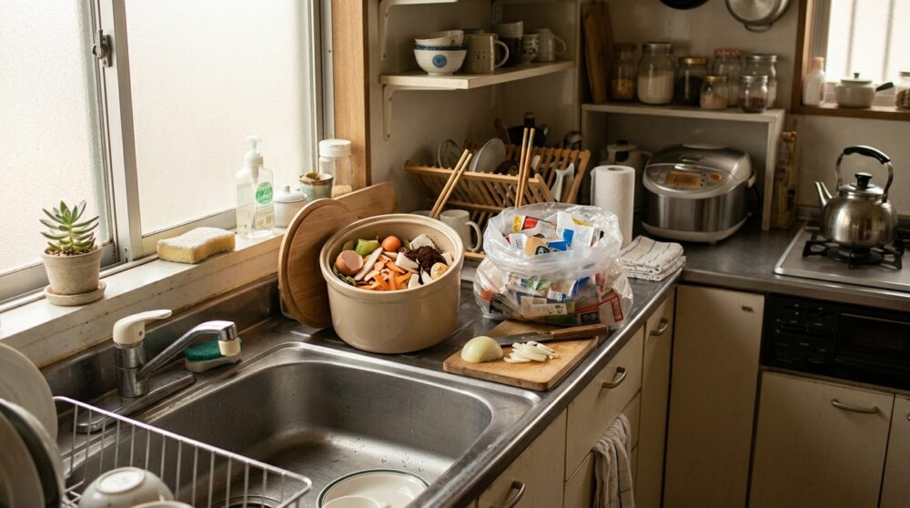 キッチンまわりのゴミ分別