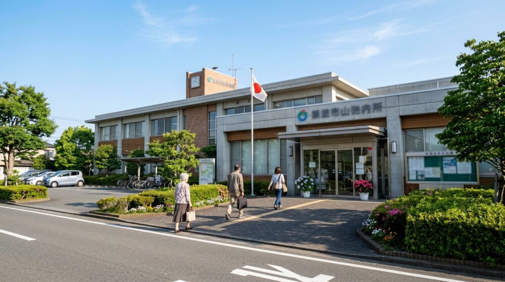 大網白里市役所の窓口で取る手順