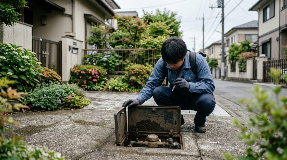 大網白里で水が出ないときの確認手順