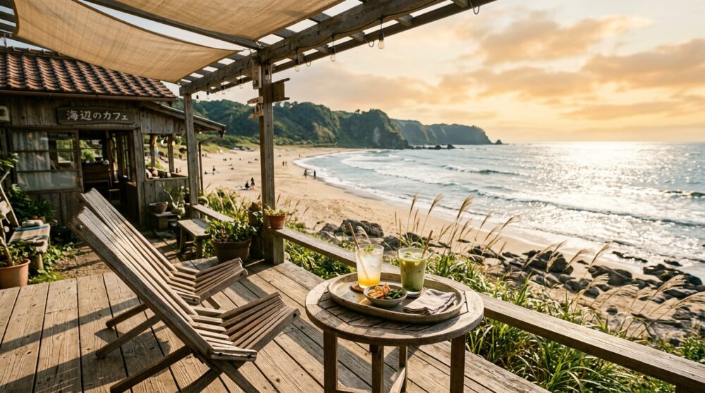 白里海岸ドライブのついでに寄りたいカフェ｜Rusty Cafe & Bar・浜茶屋 協栄