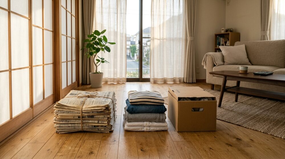 リビング・衣類・紙類の分別