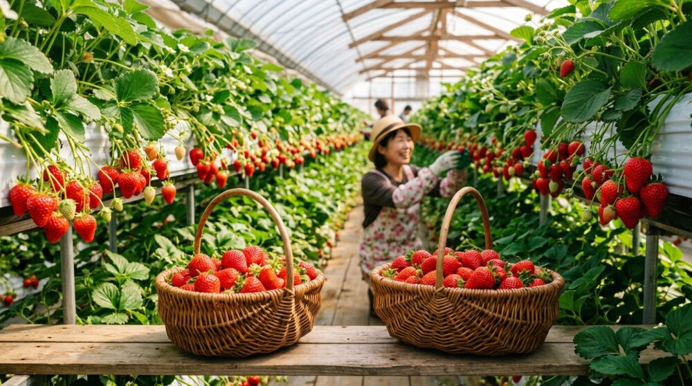 ちあきのいちご園｜春限定・9品種以上が揃う体験農園