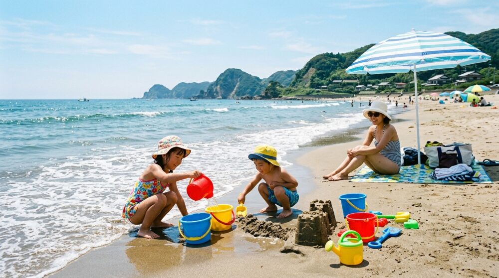 白里海岸｜夏の子連れ海遊びはここが定番