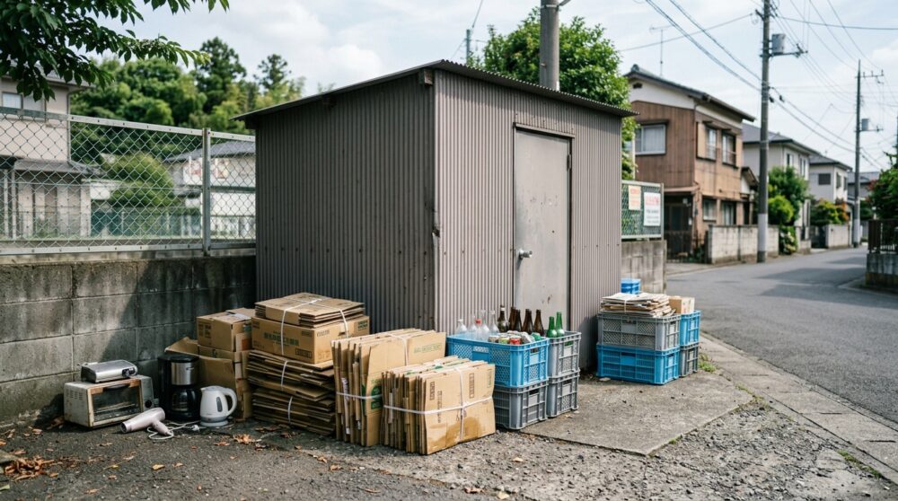 リサイクル回収倉庫と小型家電の出し方