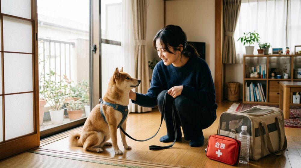 ペットと一緒に避難するための準備