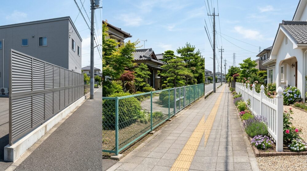 フェンスの種類を目的別に整理｜目隠し・境界・防犯・装飾