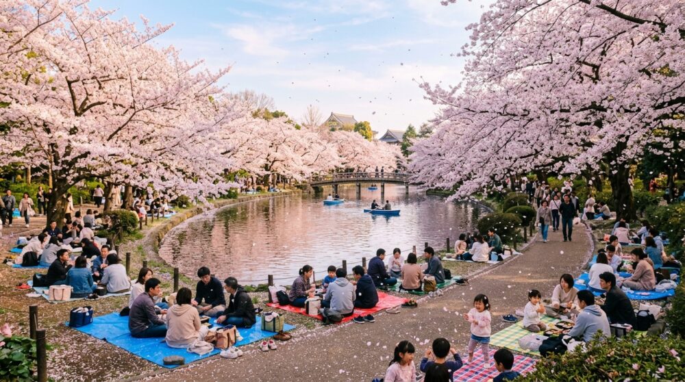 桜シーズンの小中池公園|穴場花見スポット
