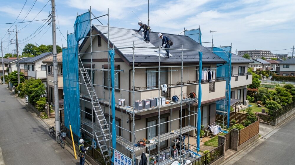屋根塗装の費用相場と内訳｜塗料・面積・足場代の目安