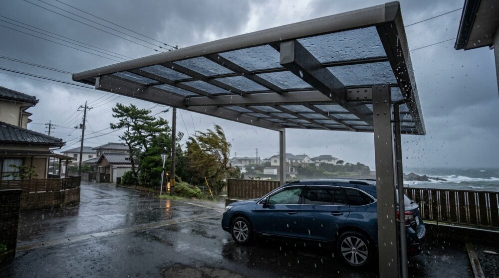 大網白里市の気候に合ったカーポート選び — 台風・潮風への備え